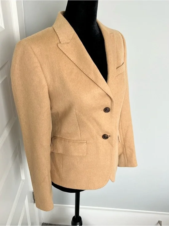 Brooks Brothers "346" Women’s 100% Camel Hair Blazer in 2P (Petite) - Picture 4 of 12